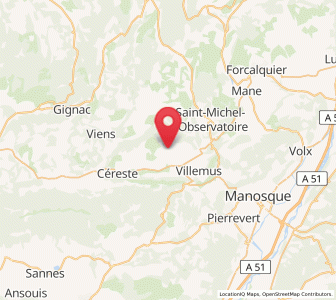 Map of Reillanne, Provence-Alpes-Côte d'Azur
