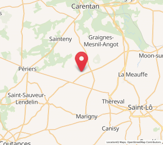 Map of Remilly-sur-Lozon, Normandy