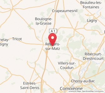 Map of Ressons-sur-Matz, Hauts-de-France