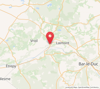 Map of Revigny-sur-Ornain, Grand Est