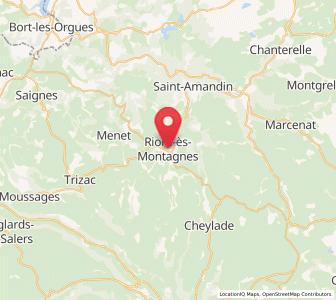 Map of Riom-ès-Montagnes, Auvergne-Rhône-Alpes