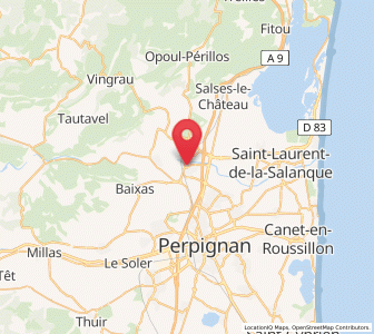 Map of Rivesaltes, Occitanie