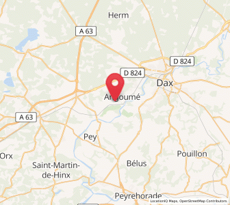 Map of Rivière-Saas-et-Gourby, Nouvelle-Aquitaine