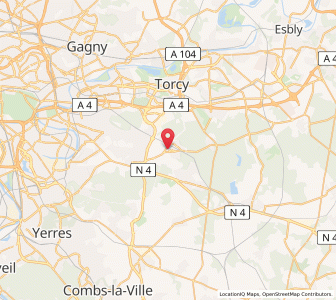 Map of Roissy-en-Brie, Île-de-France