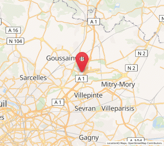 Map of Roissy-en-France, Île-de-France