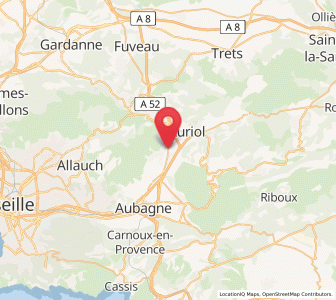 Map of Roquevaire, Provence-Alpes-Côte d'Azur