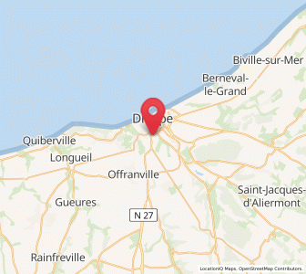 Map of Rouxmesnil-Bouteilles, Normandy
