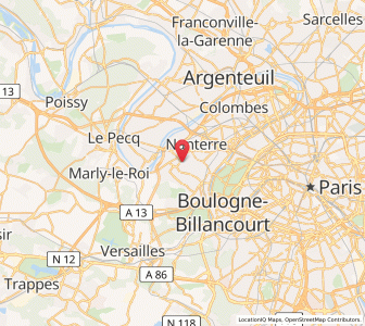 Map of Rueil-Malmaison, Île-de-France