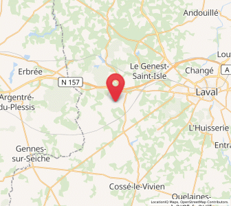 Map of Ruillé-le-Gravelais, Pays de la Loire