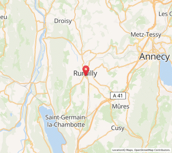 Map of Rumilly, Auvergne-Rhône-Alpes