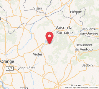 Map of Sablet-près-l'Ouvèze, Provence-Alpes-Côte d'Azur