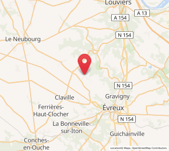 Map of Sacquenville, Normandy