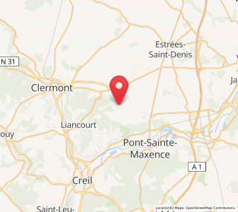 Map of Sacy-le-Grand, Hauts-de-France