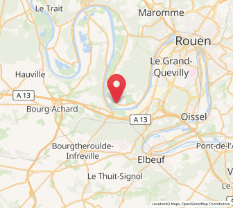 Map of Sahurs, Normandy