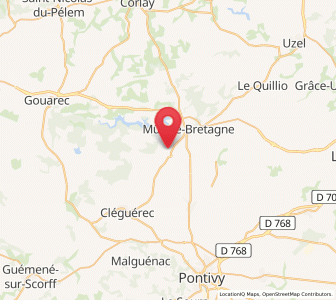 Map of Saint-Aignan, Brittany