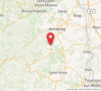 Map of Saint-Alban-d'Ay, Auvergne-Rhône-Alpes