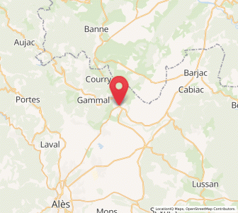 Map of Saint-Ambroix, Occitanie