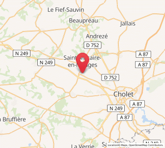 Map of Saint-André-de-la-Marche, Pays de la Loire