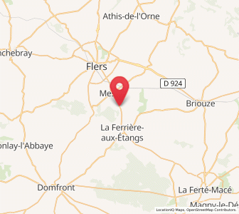 Map of Saint-André-de-Messei, Normandy