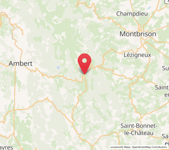 Map of Saint-Anthème, Auvergne-Rhône-Alpes