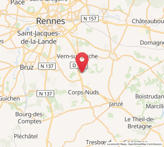 Map of Saint-Armel, Brittany
