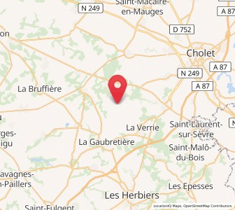 Map of Saint-Aubin-des-Ormeaux, Pays de la Loire