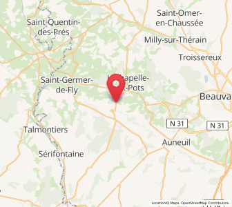 Map of Saint-Aubin-en-Bray, Hauts-de-France