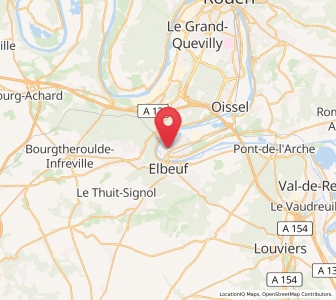 Map of Saint-Aubin-lès-Elbeuf, Normandy