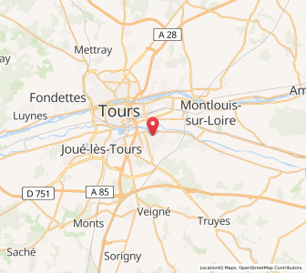 Map of Saint-Avertin, Centre