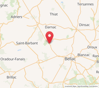 Map of Saint-Bonnet-de-Bellac, Nouvelle-Aquitaine