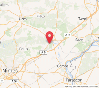 Map of Saint-Bonnet-du-Gard, Occitanie