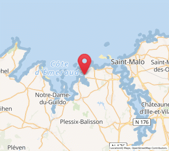 Map of Saint-Briac-sur-Mer, Brittany
