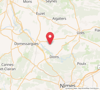Map of Saint-Chaptes, Occitanie