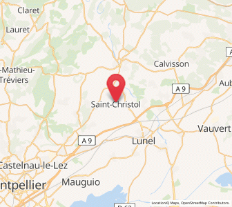 Map of Saint-Christol, Occitanie