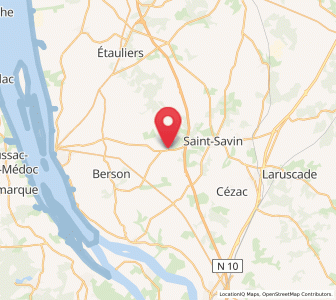 Map of Saint-Christoly-de-Blaye, Nouvelle-Aquitaine