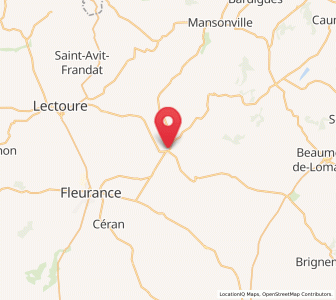 Map of Saint-Clar, Occitanie