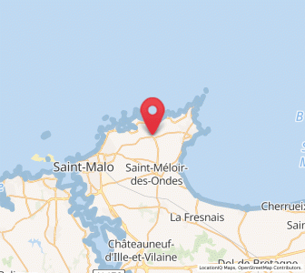 Map of Saint-Coulomb, Brittany