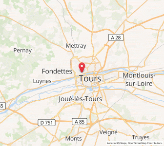 Map of Saint-Cyr-sur-Loire, Centre