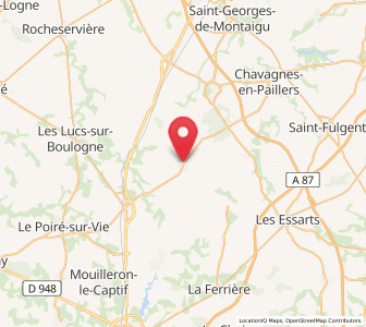 Map of Saint-Denis-la-Chevasse, Pays de la Loire