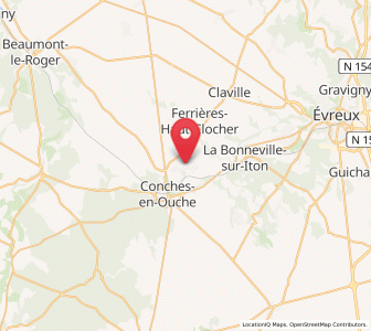 Map of Saint-Élier, Normandy
