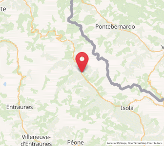 Map of Saint-Étienne-de-Tinée, Provence-Alpes-Côte d'Azur