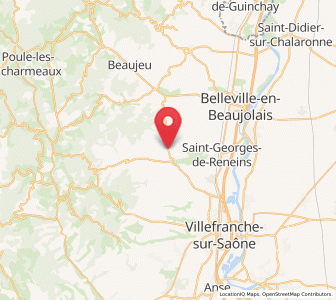 Map of Saint-Étienne-des-Oullières, Auvergne-Rhône-Alpes