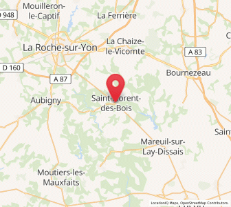 Map of Saint-Florent-des-Bois, Pays de la Loire