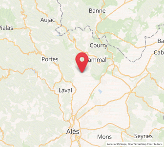 Map of Saint-Florent-sur-Auzonnet, Occitanie
