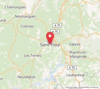 Map of Saint-Flour, Auvergne-Rhône-Alpes