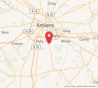 Map of Saint-Fuscien, Hauts-de-France