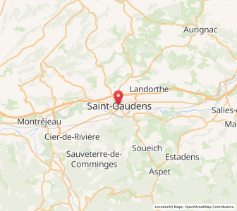 Map of Saint-Gaudens, Occitanie