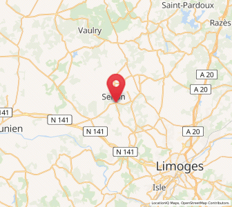 Map of Saint-Gence, Nouvelle-Aquitaine