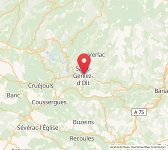 Map of Saint-Geniez-d'Olt, Occitanie