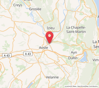 Map of Saint-Genix-sur-Guiers, Auvergne-Rhône-Alpes